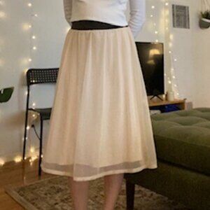 Calvin Klein balletcore midi skirt